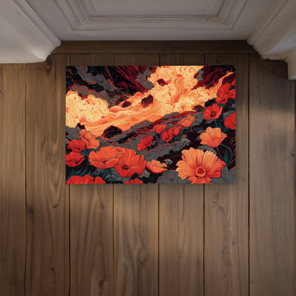 The Big Burn - Black Indoor Outdoor Door Mat | Home Decor
