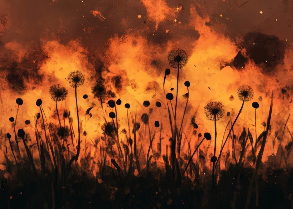 Ablaze Yellow Indoor Outdoor Door Mat for Home Decor