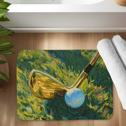 Golden Club Bath Mat | Stylish Home Decor, Soft & Durable