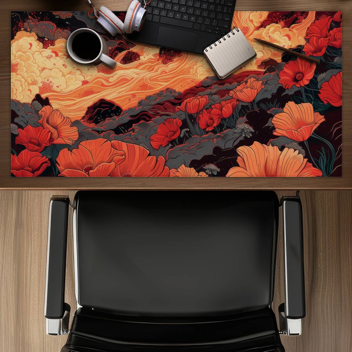 The big burn - Desk mat - Print on demand