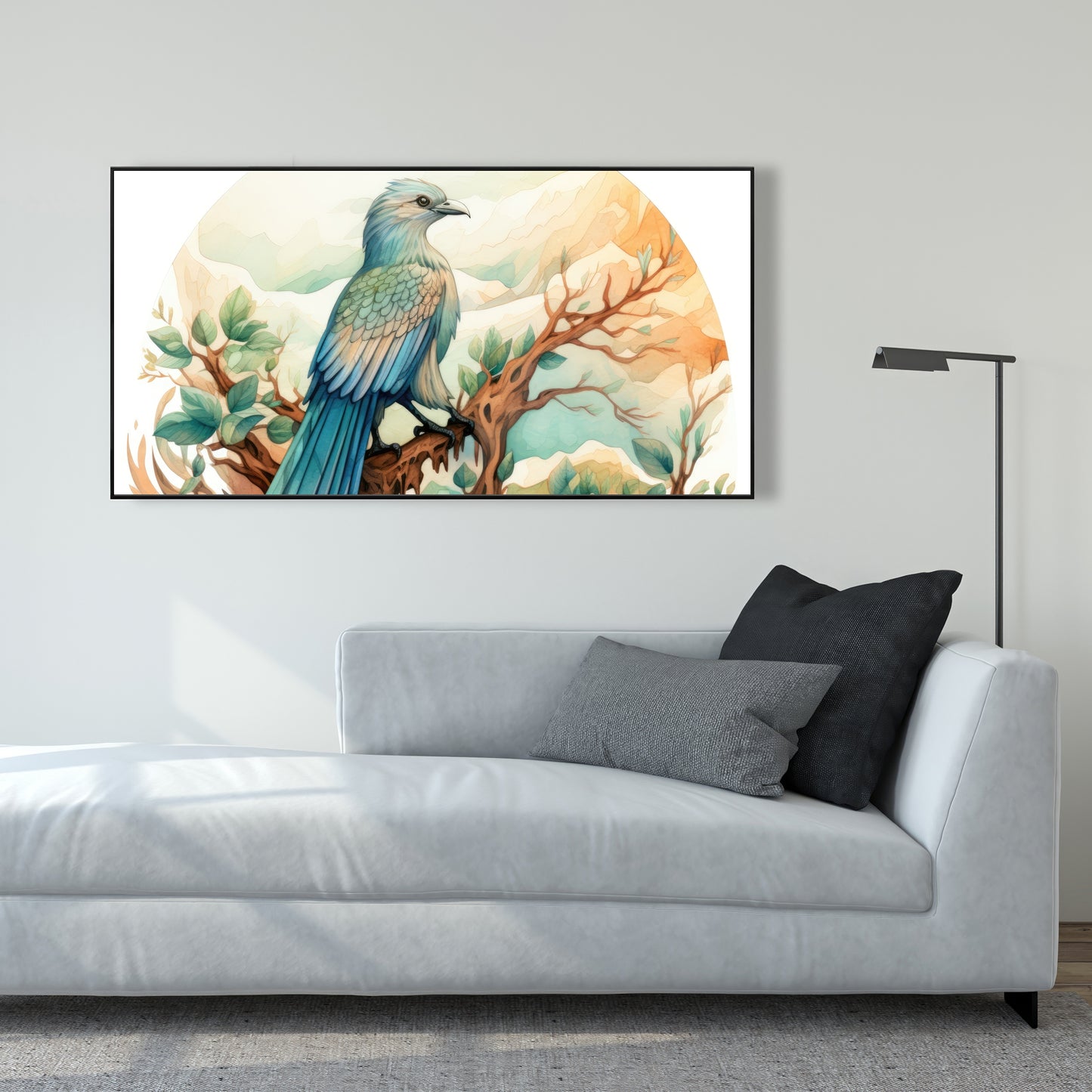 Perched - 36"x36" Framed canvas