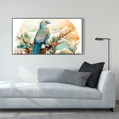 Perched - 36"x36" Framed canvas