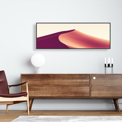 Setting Sands - Pink Framed Canvas for Home Decor | Art