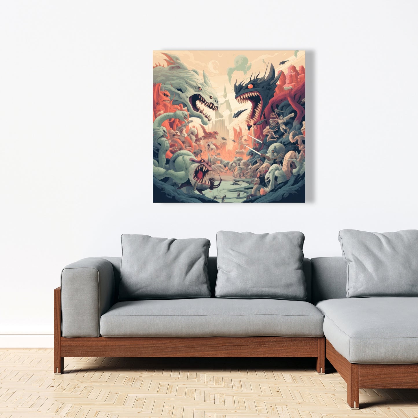 Ultimate fight - 32"x32" Canvas