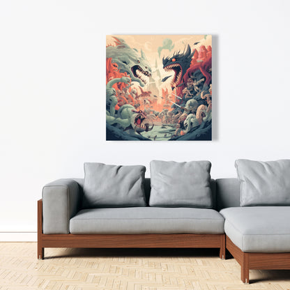 Ultimate fight - 32"x32" Canvas