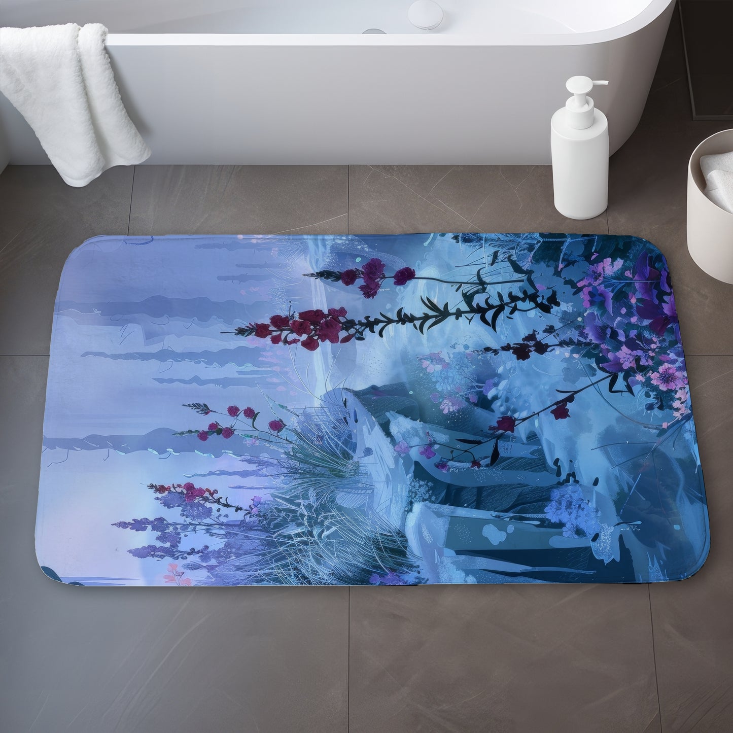 Valley of ice - 17"x24" Bath mat