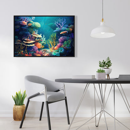 Filled with life - 36"x36" Framed canvas