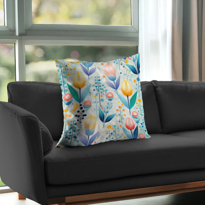 Calming Scents Orange Poly Twill Throw Pillow - Home Decor Insert
