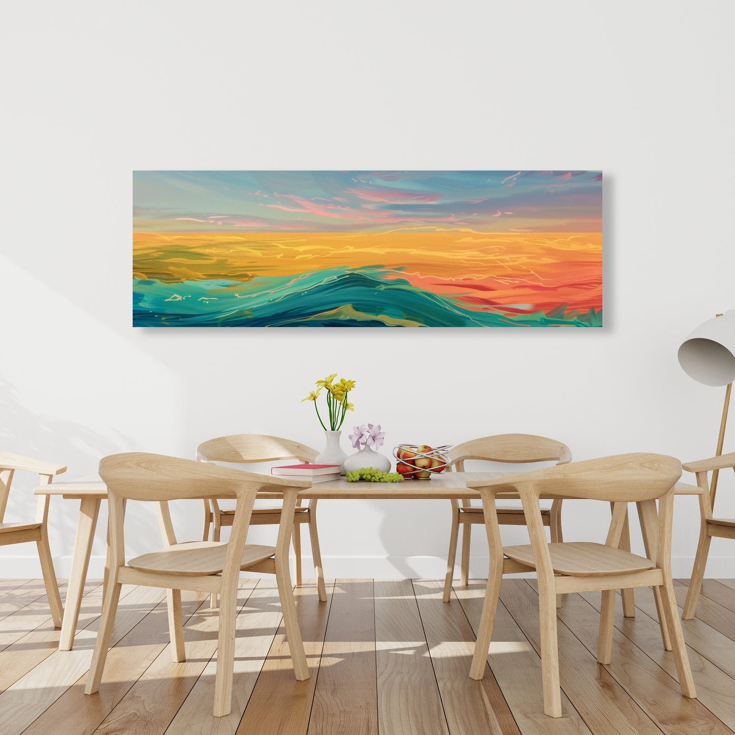 Watercolors Blue Canvas Art for Home Decor - Elegant Design