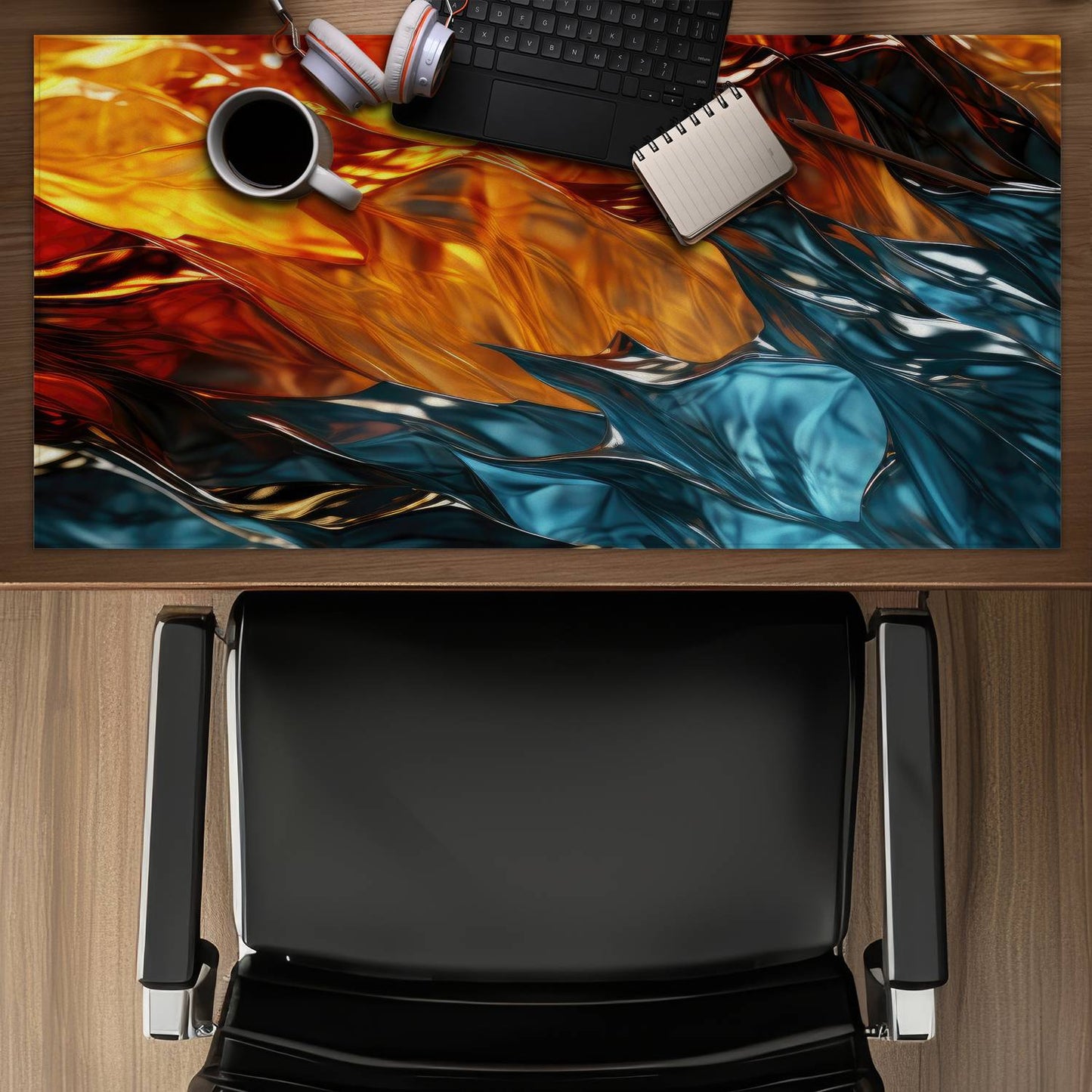 Fire and ice - Desk mat - Print on demand