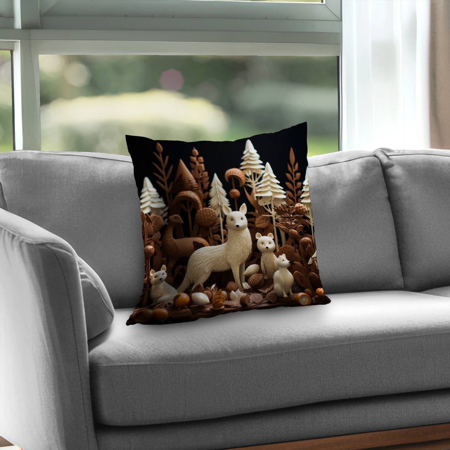 Cacao forest - Throw pillow - Print on demand