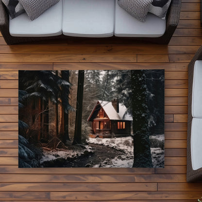 By the River Black Outdoor Area Rug | Stylish Home Decor