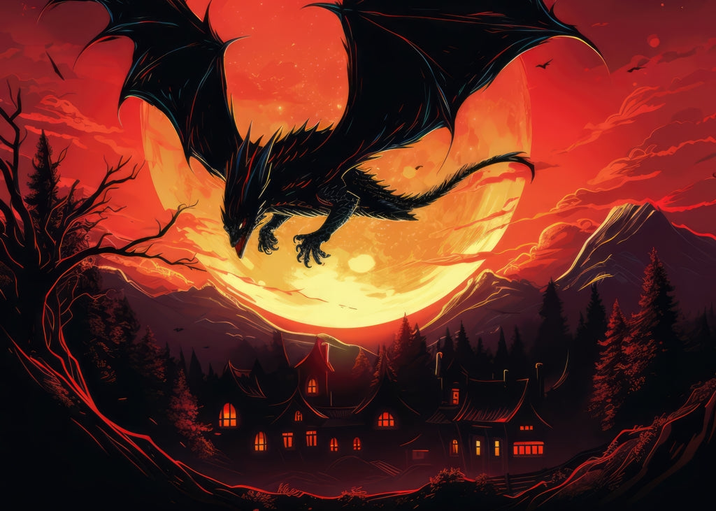 The dragon's wrath - Black Indoor/Outdoor Door Mat | Decor