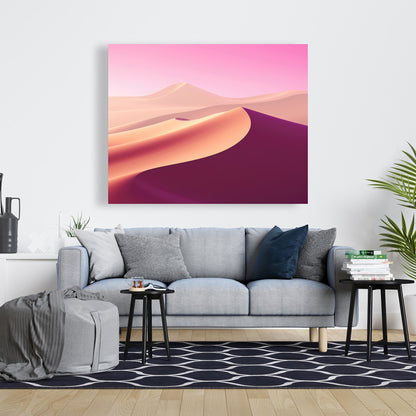Calm Dunes - White Canvas Art for Elegant Home Decor
