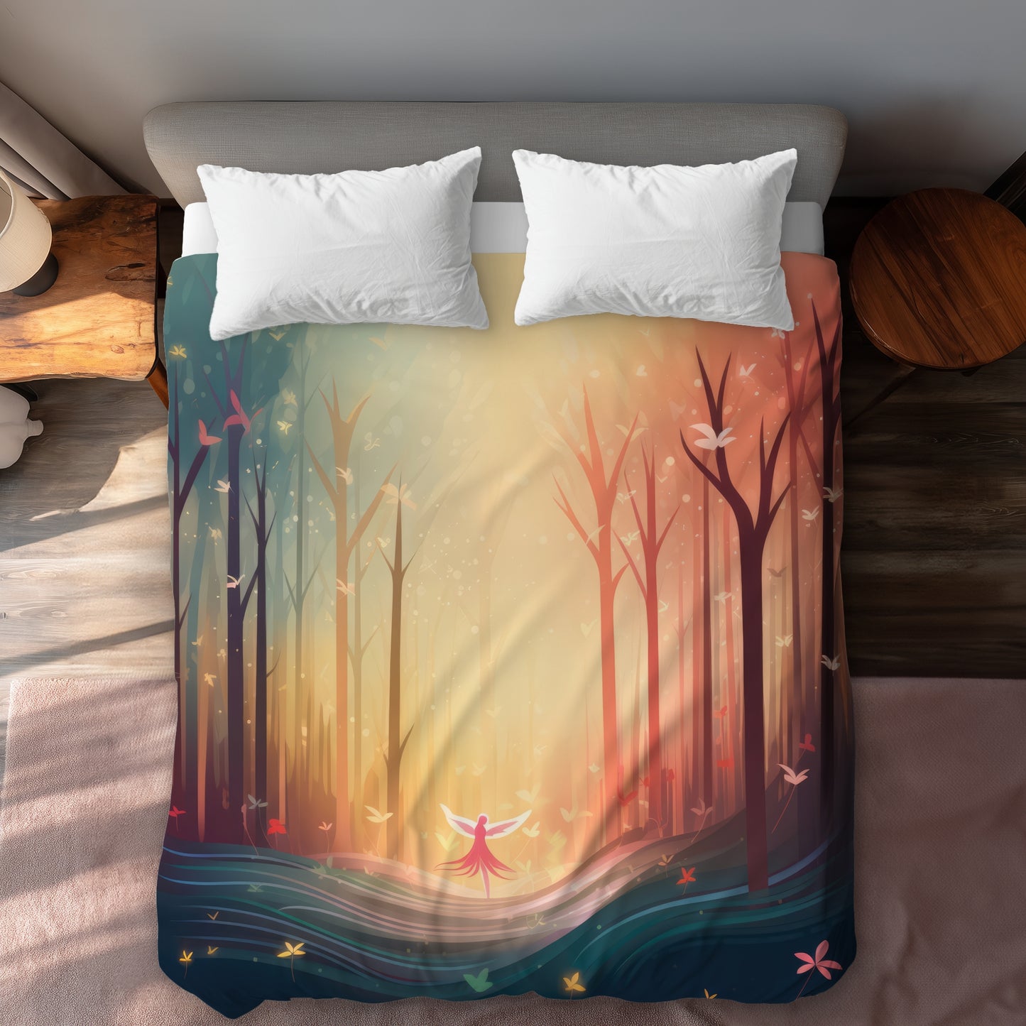 Housse de Couette Enchantée | Linge de Lit Élégant Décoration Maison