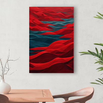 Red Sea - Red Canvas Art for Stunning Home Decor