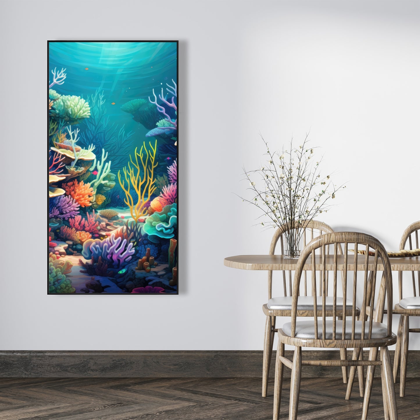 Filled with life - 36"x36" Framed canvas