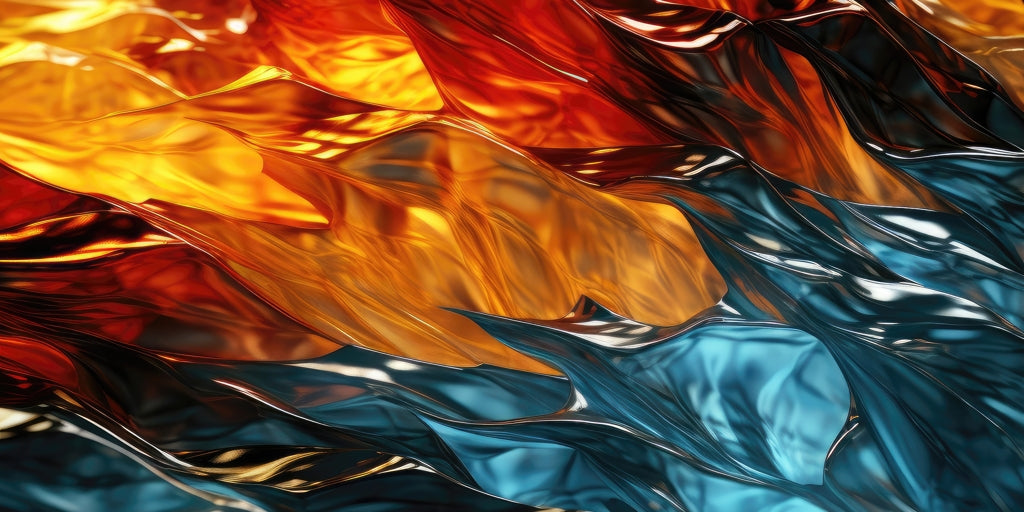 Fire and ice - Desk mat - Print on demand