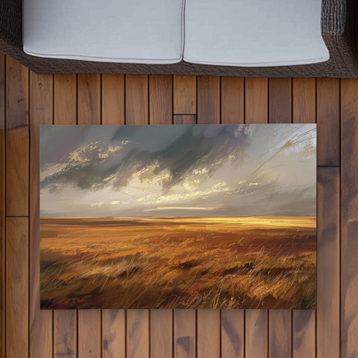 Before the storm - Brown Outdoor Area Rug for Home Decor