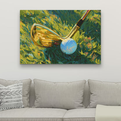 Golden club - 32"x32" Canvas