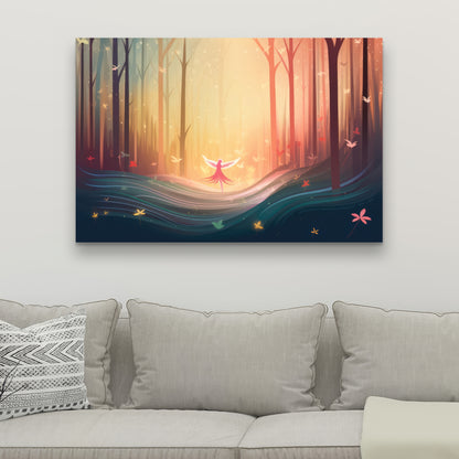 Enchanted Yellow Canvas | Vibrant Home Decor Artwork