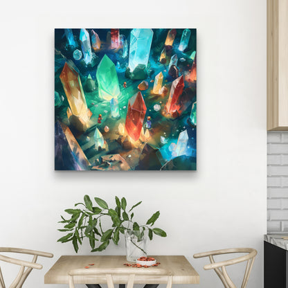 The Quest - Turquoise Canvas Wall Art for Home Decor