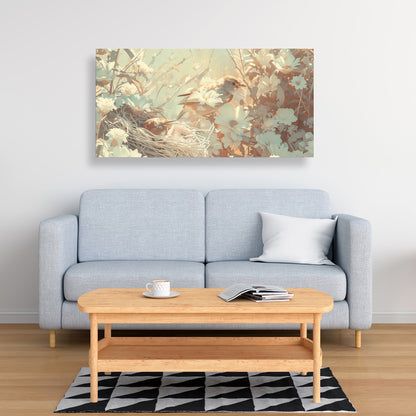 The Nest - Beige Canvas for Elegant Home Decor | Stylish Art