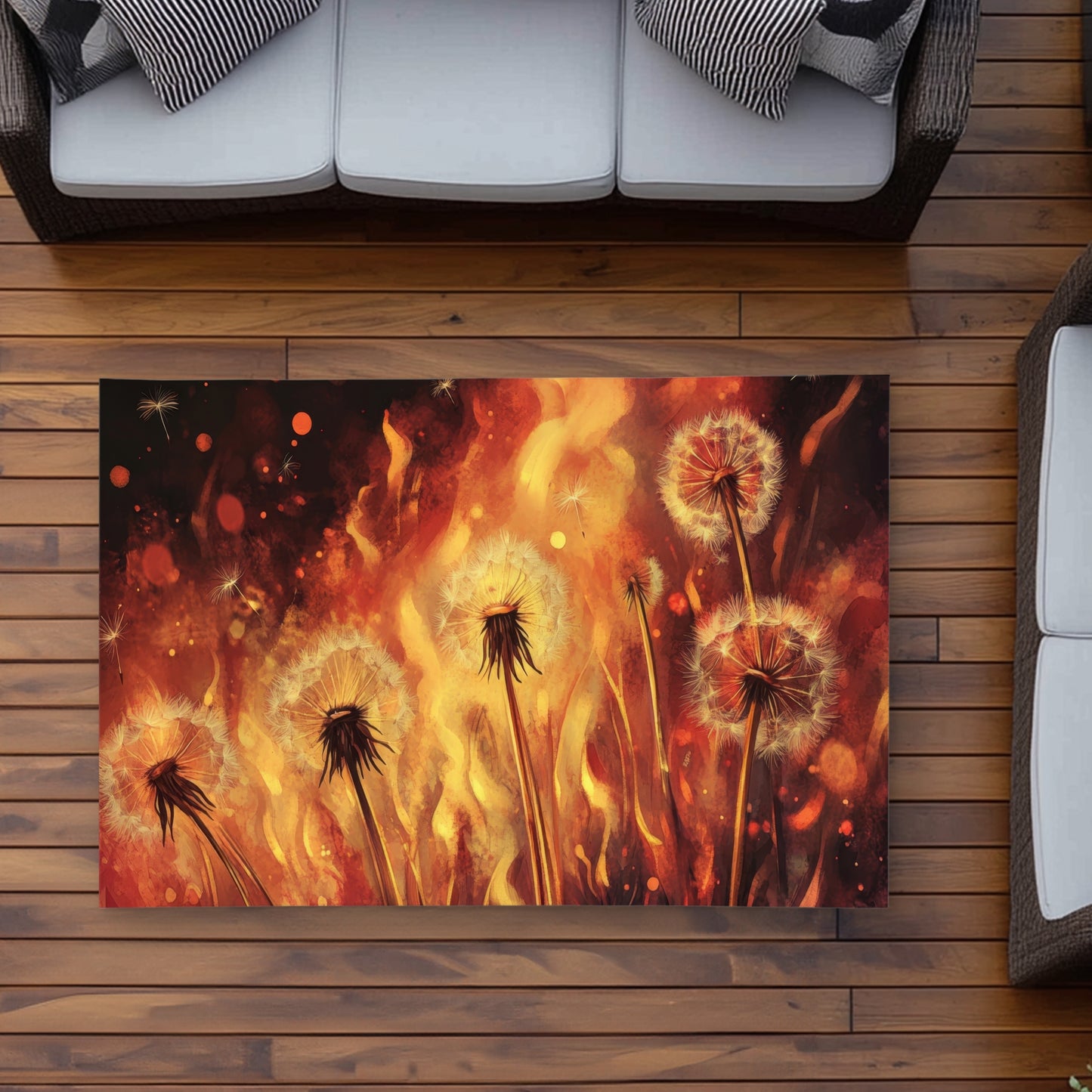 Tapis d'extérieur Dandy Fire - Solution élégante pour la décoration intérieure