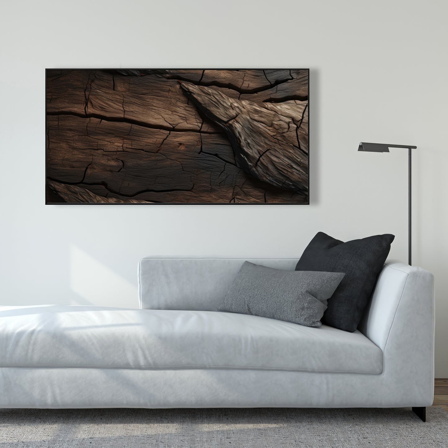 Brown wood - 36"x36" Framed canvas