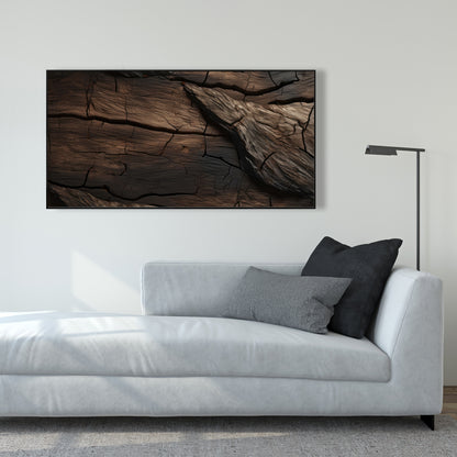 Brown wood - 36"x36" Framed canvas