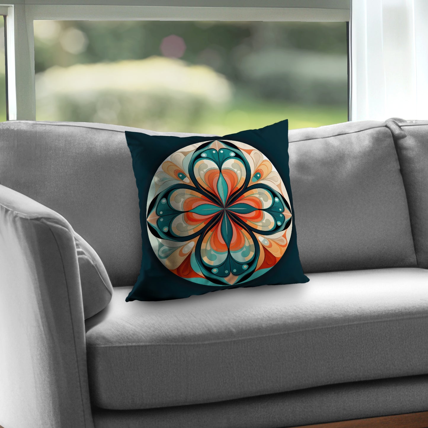 Peaceful mandala - Throw Pillow