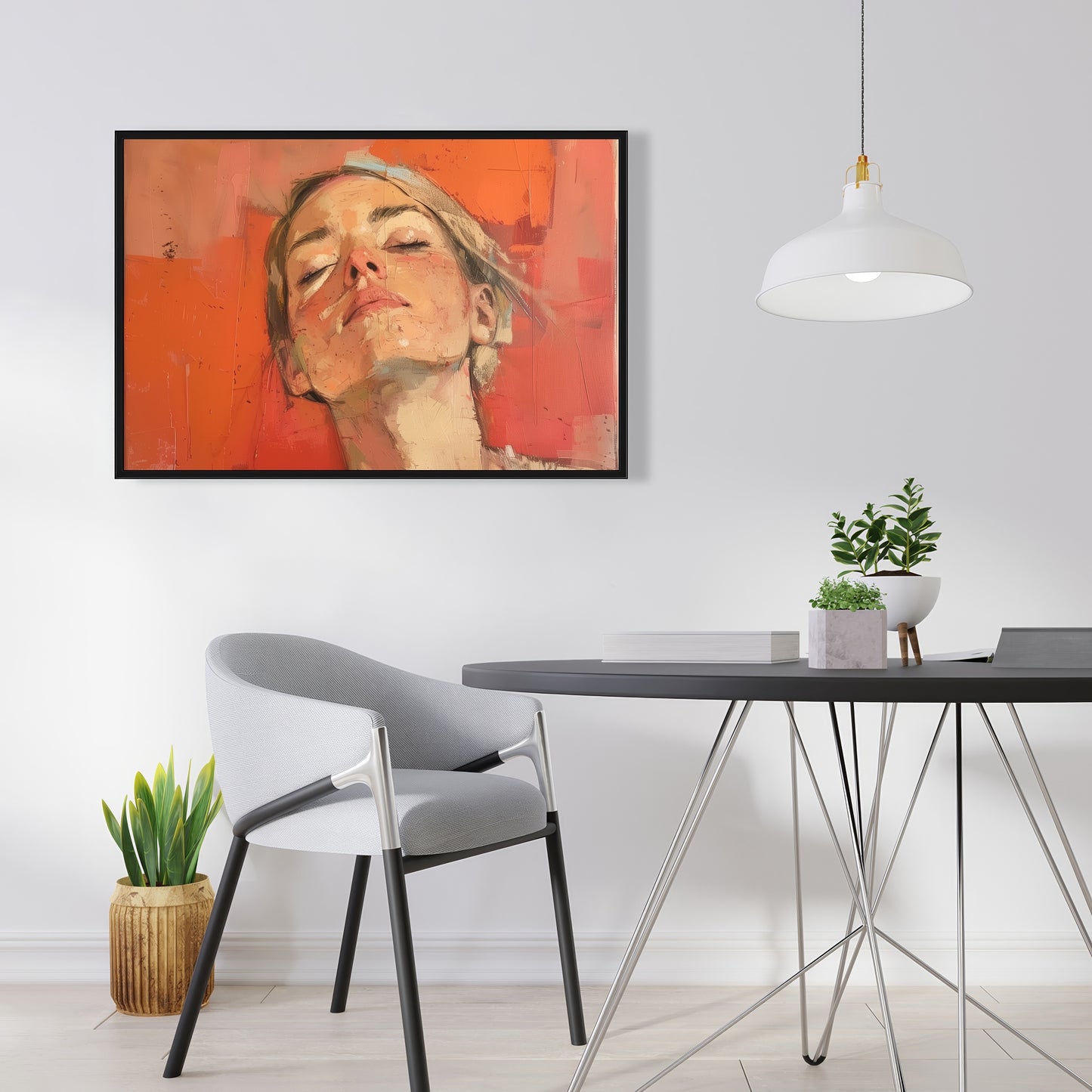 Relief - 24"x24" Framed canvas