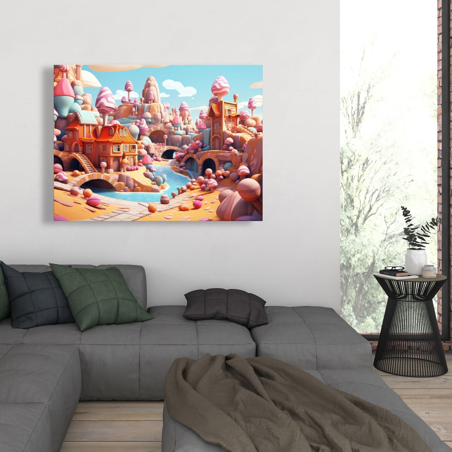 Sweet kingdom Pink Canvas - Stylish Home Decor Accent