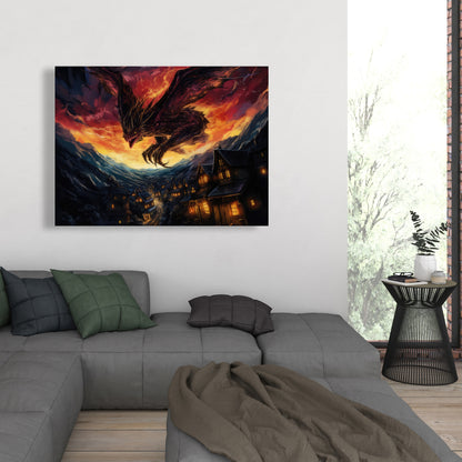 Back for Revenge - Black Canvas Home Decor Art Piece