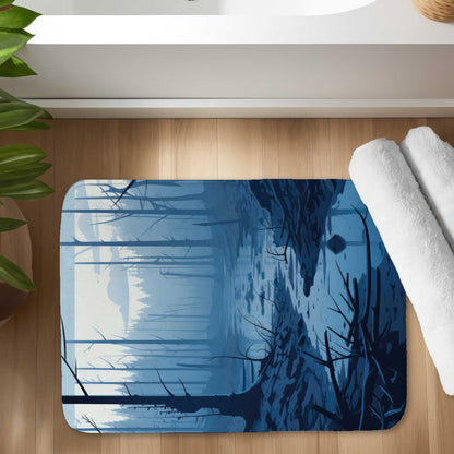 Dead Lands Blue Bath Mat - Stylish Home Decor Essential