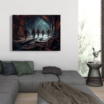 The catacombs - 32"x32" Canvas