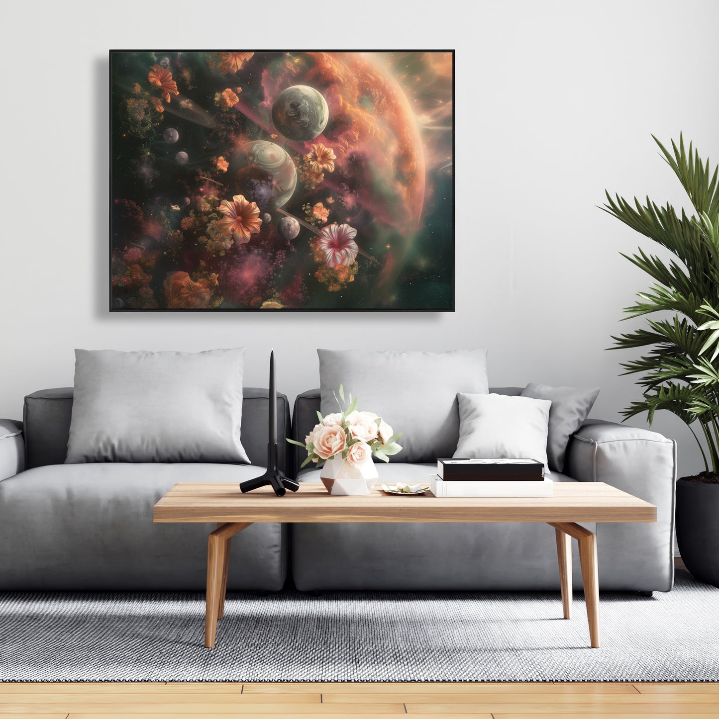 Capturing light - 36"x36" Framed canvas