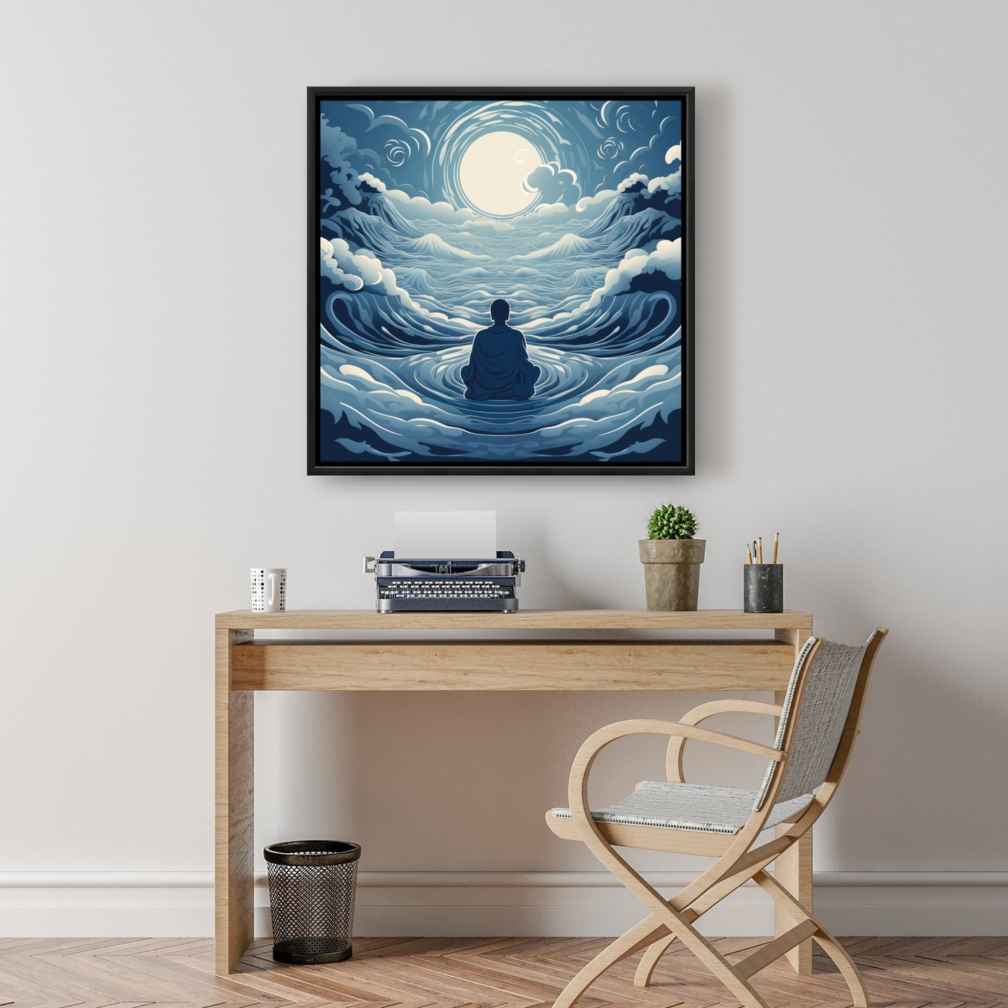 Infinite wisdom - 36"x36" Framed canvas