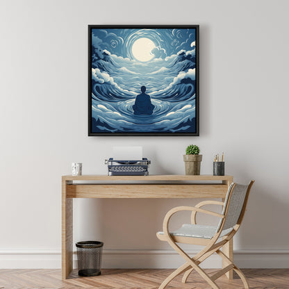 Infinite wisdom - 36"x36" Framed canvas