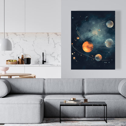 Deep Exploration Blue Canvas | Stunning Home Decor Art