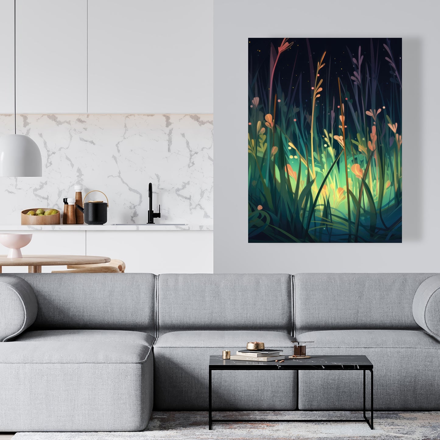Between twigs - 32"x32" Canvas