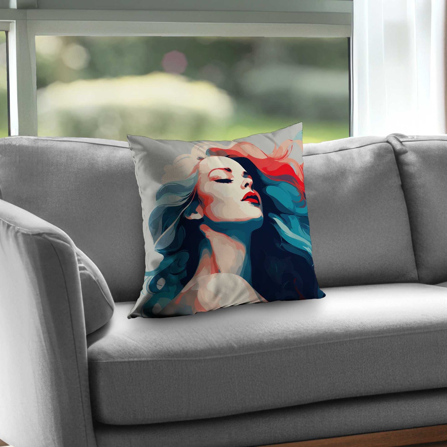 La beauté à l'état pur Coussin décoratif en sergé de polyester | Décoration intérieure
