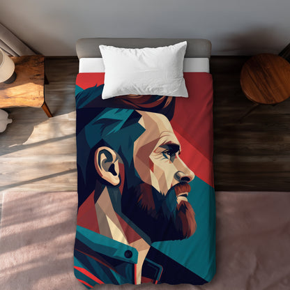 Courageous Turquoise Duvet Cover | Stylish Home Decor