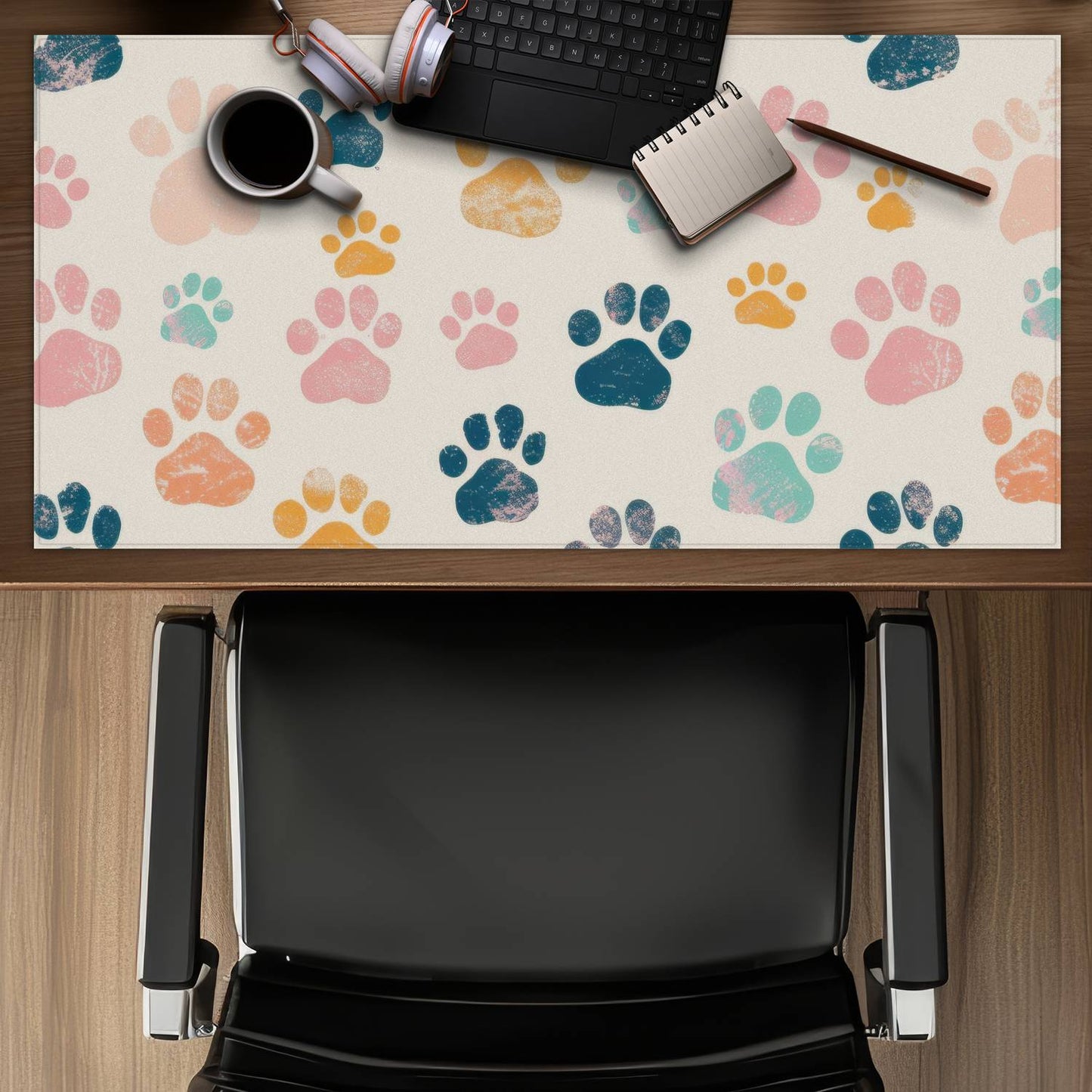 Cute paws - Desk mat - Print on demand