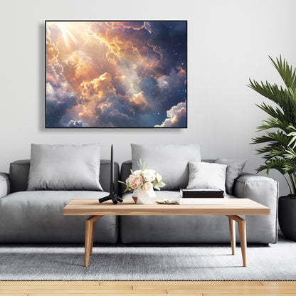 Piercing light - 36"x36" Framed canvas