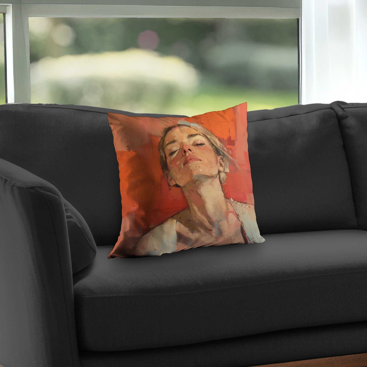 Relief Poly Twill Throw Pillow - Stylish Home Decor Accent