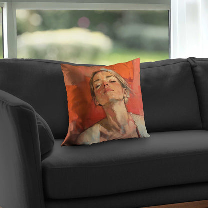 Relief Poly Twill Throw Pillow - Stylish Home Decor Accent