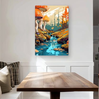 Wisdom Inbound - Red Metal Print for Home Decor | Unique Art