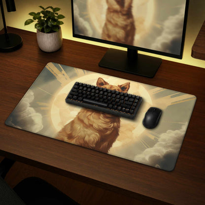 Tapis de bureau "Man's Best Angel" | Accessoire de décoration élégant
