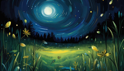 Between grass blades - Green indoor outdoor tablecloth |